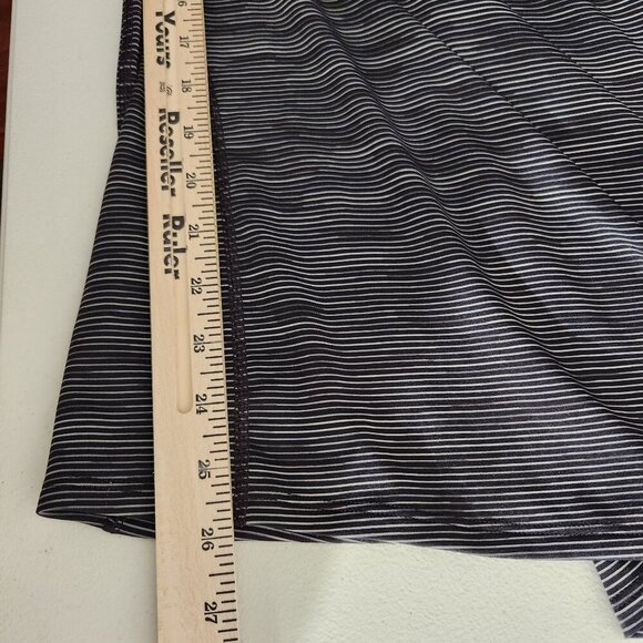 Tek Gear Womens Shirt XXL Striped Long-Sleeve Performance Black White Polyester - Picture 9 of 11